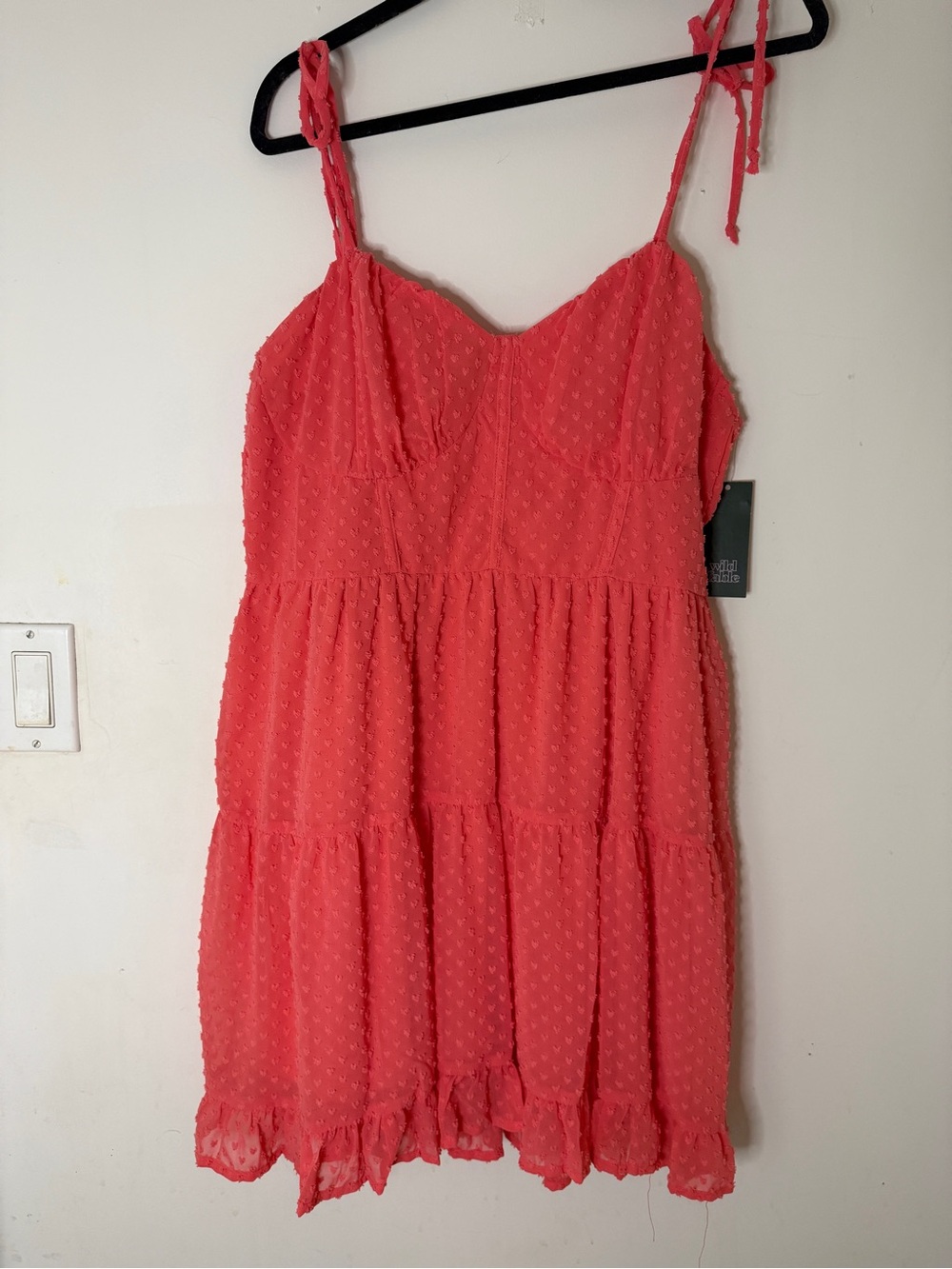Wild Fable Magenta Tie-Shoulder Sundress (NWT)